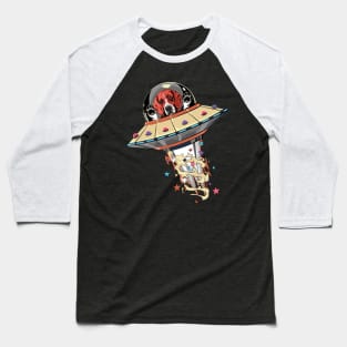 Space Beagle Abduction Close Encounter of UFO Baseball T-Shirt